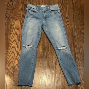 High Waisted Looker Ankle Fray